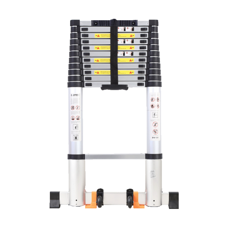 Pole Single Telescopic Ladder with balance bar
