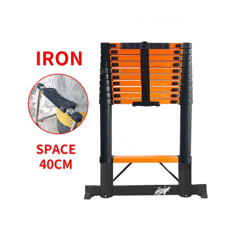 Step 40cm Anti-slip Cushion Iron Ladder with Balance bar